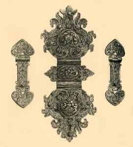 Broches de libro de plata, 1881 de W. E. Mackaness