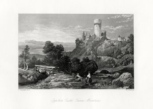 Castillo de Eppstein, montañas Taunus, Alemania, siglo XIX