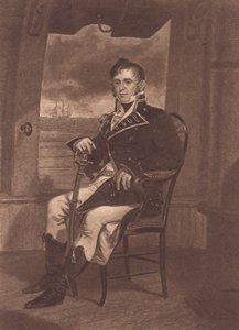 Capitán James Lawrence (litografía) de John Ward Dunsmore