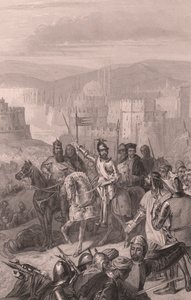 El mariscal de Boucicault obliga al sultán Bayezid a detener el asedio de Constantinopla de John Ward Dunsmore