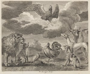 El Águila y la Asamblea de Animales de W. Grainger