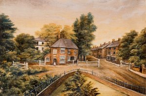 La vieja puerta de peaje, Villa Road, Handsworth, 1829-1850 de W. Green