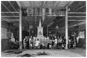 Templo de Buda, Cantón, China, 1843