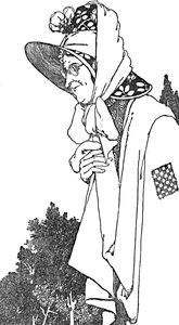 Llevaba un gran sombrero, con las flores más hermosas de William Heath Robinson