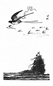 La golondrina se elevó alto en el aire de William Heath Robinson