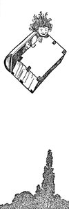 Arriba voló el baúl, c. 1930 de William Heath Robinson