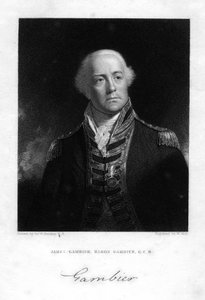 Almirante James Gambier 1756-1833, 1er Barón Gambier, 1837 de W. Holl