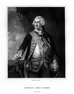 Edward Hawke, 1er Barón Hawke, almirante británico, 1833