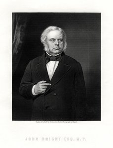 John Bright, estadista radical y liberal británico, siglo XIX