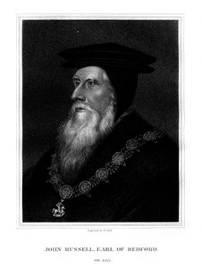 John Russell, 1er Conde de Bedford, ministro real inglés, 1825 de W. Holl