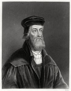John Wycliffe, teólogo inglés, siglo XIX de W. Holl