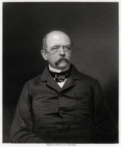 Otto von Bismarck, estadista alemán, siglo XIX de W. Holl