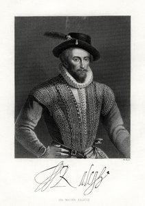 Sir Walter Raleigh, siglo XIX de W. Holl