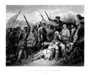 La batalla de Rávena, 11 de abril de 1512, 1875 de W. Hulland