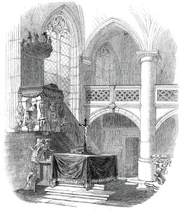 Capilla en Kalenberg - del dibujo de Su Alteza Real el Príncipe Alberto, 1845 de W. J. Linton