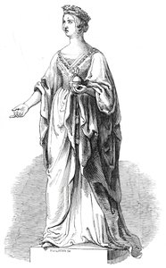 Estatua de mármol de Su Majestad, en el Royal Exchange de W. J. Linton