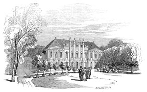 Palacio de Tenneburg - del dibujo de Su Alteza Real el Príncipe Alberto, 1845 de W. J. Linton
