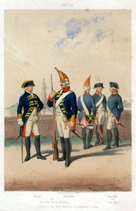 Uniformes militares alemanes, 1740-1786 de W Korn