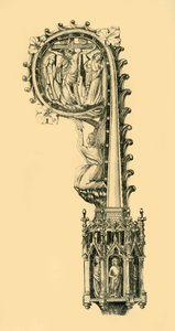 Cabeza de un báculo pastoral, siglo XIV, 1881 de W. M. McGill