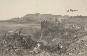 Castillo de Harlech, norte de Gales de W. R. Smith