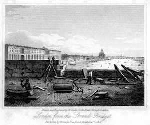 Londres desde el Puente Strand, 1816