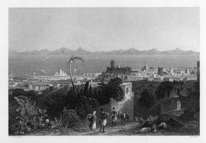 Rodas, desde las alturas cerca de la villa de Sir Sidney Smith, 1841