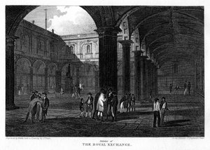 La Bolsa Real, Ciudad de Londres, 1816