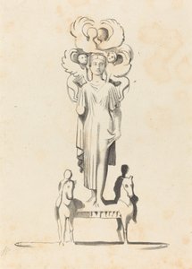 Figura de bronce de Minerva, encontrada en el túmulo de Aquiles