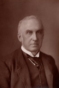 "Charles Russell, primer barón Russell de Killowen (1832-1900) Abogado inglés. Presidente del Tribunal Supremo de Inglaterra desde 1894 (woodburytype) de W. and D. (after) Downey