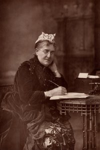 "Elizabeth Lynn Linton (1822-1898) Novelista inglesa, escritora, periodista y defensora de los derechos de la mujer. (woodburytype) de W. and D. (after) Downey