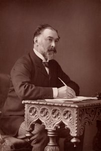 " Frederick Harrison (1831-1923) Jurista y filósofo positivista inglés. (woodburytype) de W. and D. (after) Downey