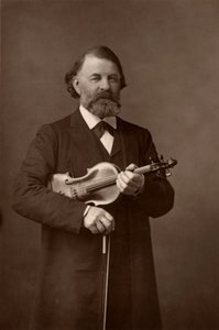 " Joseph Joachim (1831-1907) Violinista húngaro, compositor y Director del Conservatorio de Berlín (woodburytype) de W. and D. (after) Downey