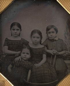 Los hijos del profesor Schneider, ca. 1842 de William and Frederick Langenheim