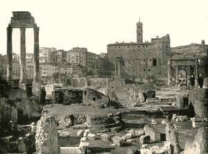 Vista general del Foro, Roma, Italia, 1895 de W and S Ltd