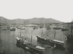 Vista general del puerto, Palermo, Sicilia, Italia, 1895