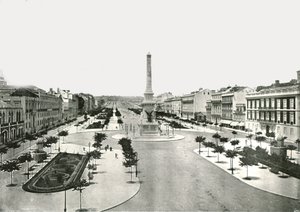 Plaza de los Restauradores, Lisboa, Portugal, 1895 de W and S Ltd