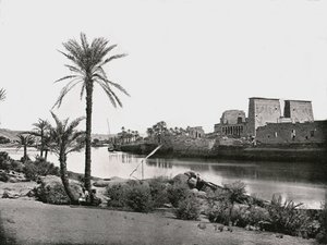 Templo de Isis, Philae, Egipto, 1895