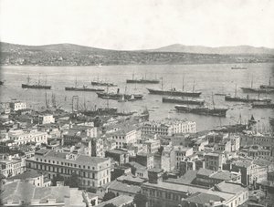 El Bósforo mirando hacia Scutari, Constantinopla, Imperio Otomano, 1895 de W and S Ltd