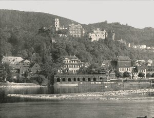 El Castillo, Heidelberg, Alemania, 1895 de W and S Ltd