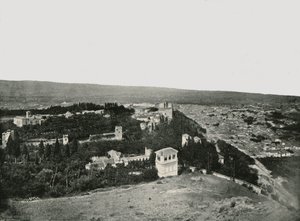 La ciudad y la Alhambra, Granada, España, 1895 de W and S Ltd