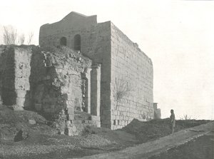 Torre desde la cual San Pablo descendió en una canasta, Damasco, Siria otomana, 1895 de W and S Ltd