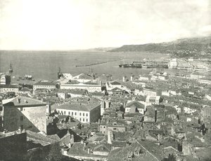 Ciudad y puerto, Trieste, Italia, 1895 de W and S Ltd