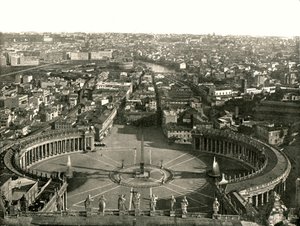 Vista desde la cúpula de San Pedro, Roma, Italia, 1895 de W and S Ltd