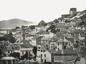 Vista de la ciudad, Gibraltar, 1895 de W and S Ltd