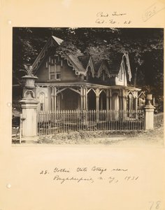 [Cabaña gótica cerca de Poughkeepsie, Nueva York] de Walker Evans