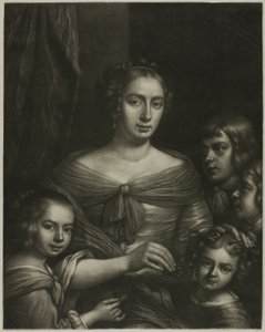 La mujer y los hijos del artista de Wallerand Vaillant