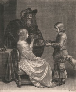 Dama, caballero y paje