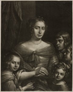 La mujer y los hijos del artista de Wallerant Vaillant