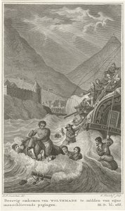Muerte de Woltemade en el Cabo de Buena Esperanza, 1773 de Walraad Nieuwhoff