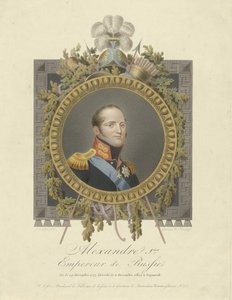 Retrato del Emperador Alejandro I 1777-1825, 1825
